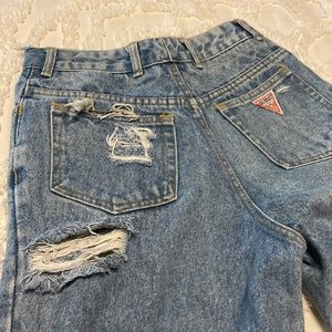 Vintage Guess Jeans with Hand-torn Rips